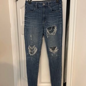 American Eagle super super stretch high waisted skinny jeans
